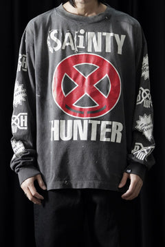 画像をギャラリービューアに読み込む, SAINT Mxxxxxx x BOUNTY HUNTER LS T-SHIRT / SAINTY HUNTER (BLACK)