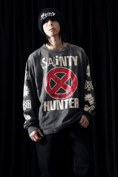 画像をギャラリービューアに読み込む, SAINT Mxxxxxx x BOUNTY HUNTER LS T-SHIRT / SAINTY HUNTER (BLACK)