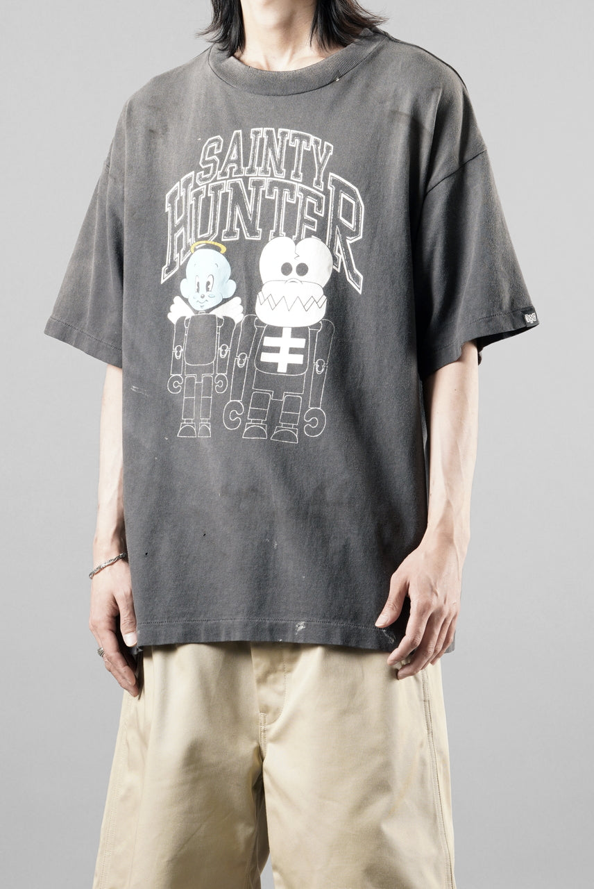 画像をギャラリービューアに読み込む, SAINT Mxxxxxx x BOUNTY HUNTER SS TEE / SKULL-K&amp;BABY-M (BLACK)