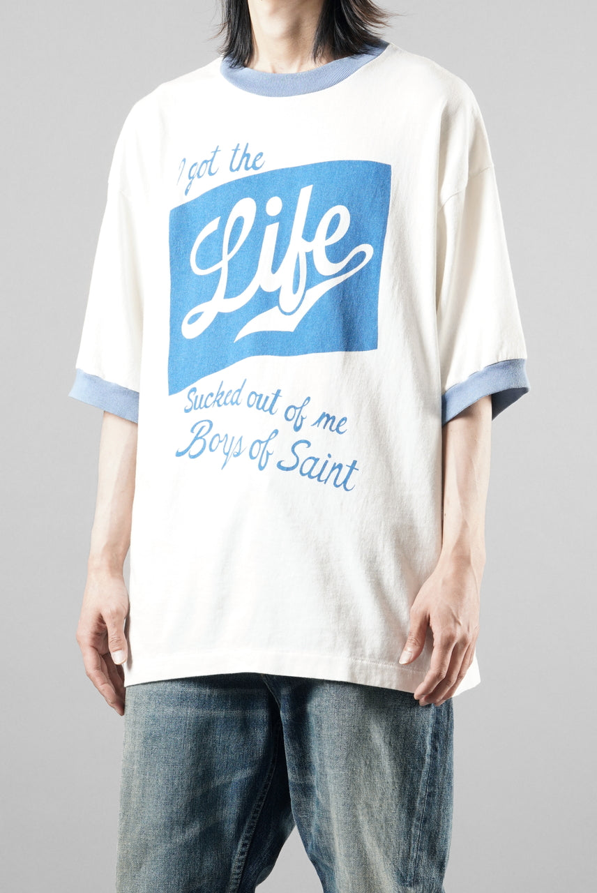 画像をギャラリービューアに読み込む, SAINT Mxxxxxx x Boys of Summer SS TEE / RINGER (WHITE)