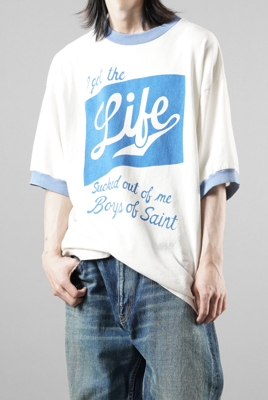 画像をギャラリービューアに読み込む, SAINT Mxxxxxx x Boys of Summer SS TEE / RINGER (WHITE)