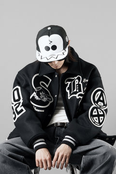 Load image into Gallery viewer, SAINT Mxxxxxx × BOUNTY HUNTER CAP / SKULL-KUN (BLACK)