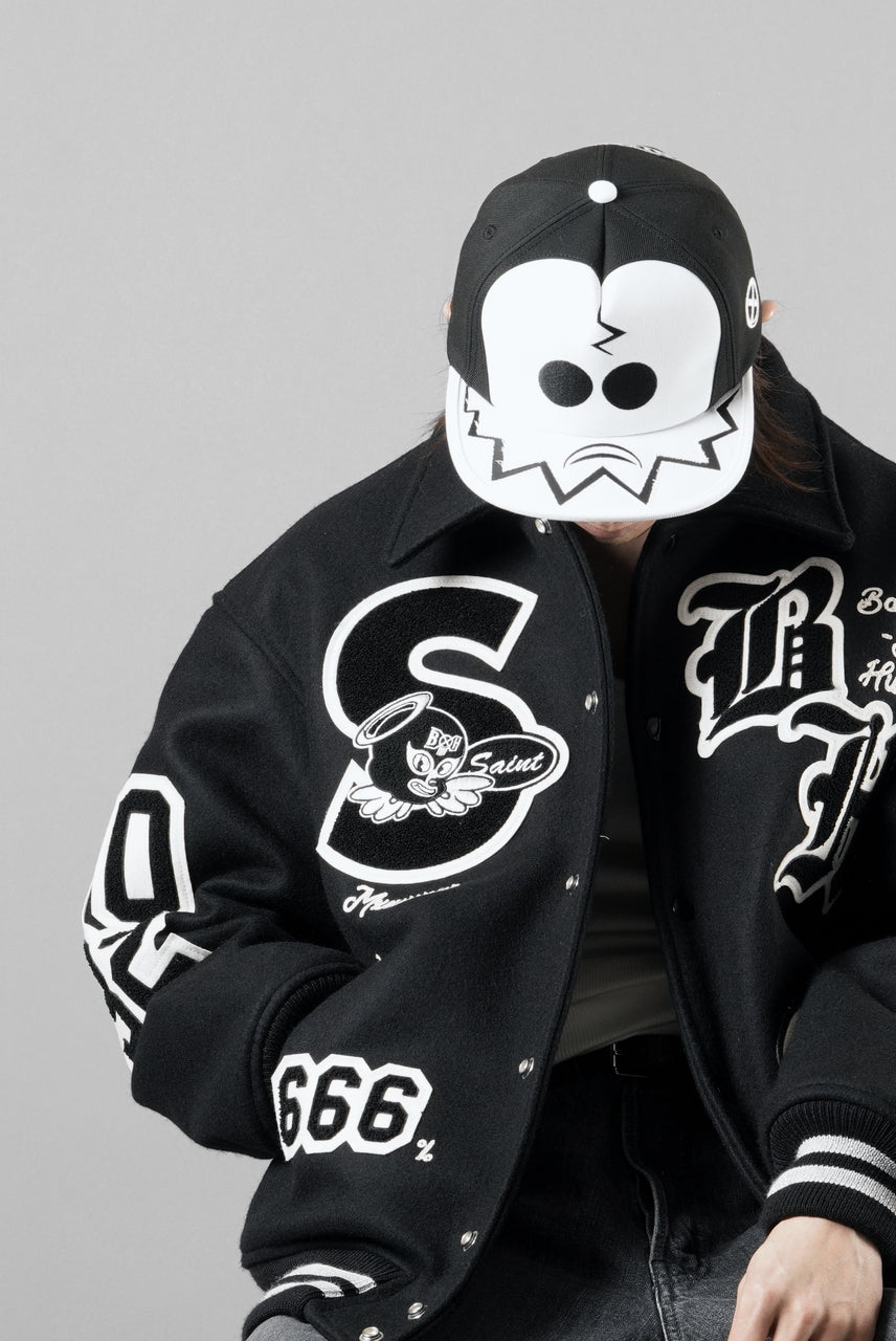 Load image into Gallery viewer, SAINT Mxxxxxx × BOUNTY HUNTER CAP / SKULL-KUN (BLACK)