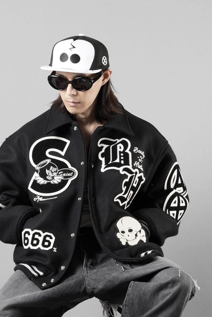 Load image into Gallery viewer, SAINT Mxxxxxx × BOUNTY HUNTER CAP / SKULL-KUN (BLACK)