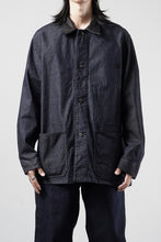 画像をギャラリービューアに読み込む, FULLCOUNT x GDC GFC2001 Leather Collar Denim Chore Jacket (INDIGO)