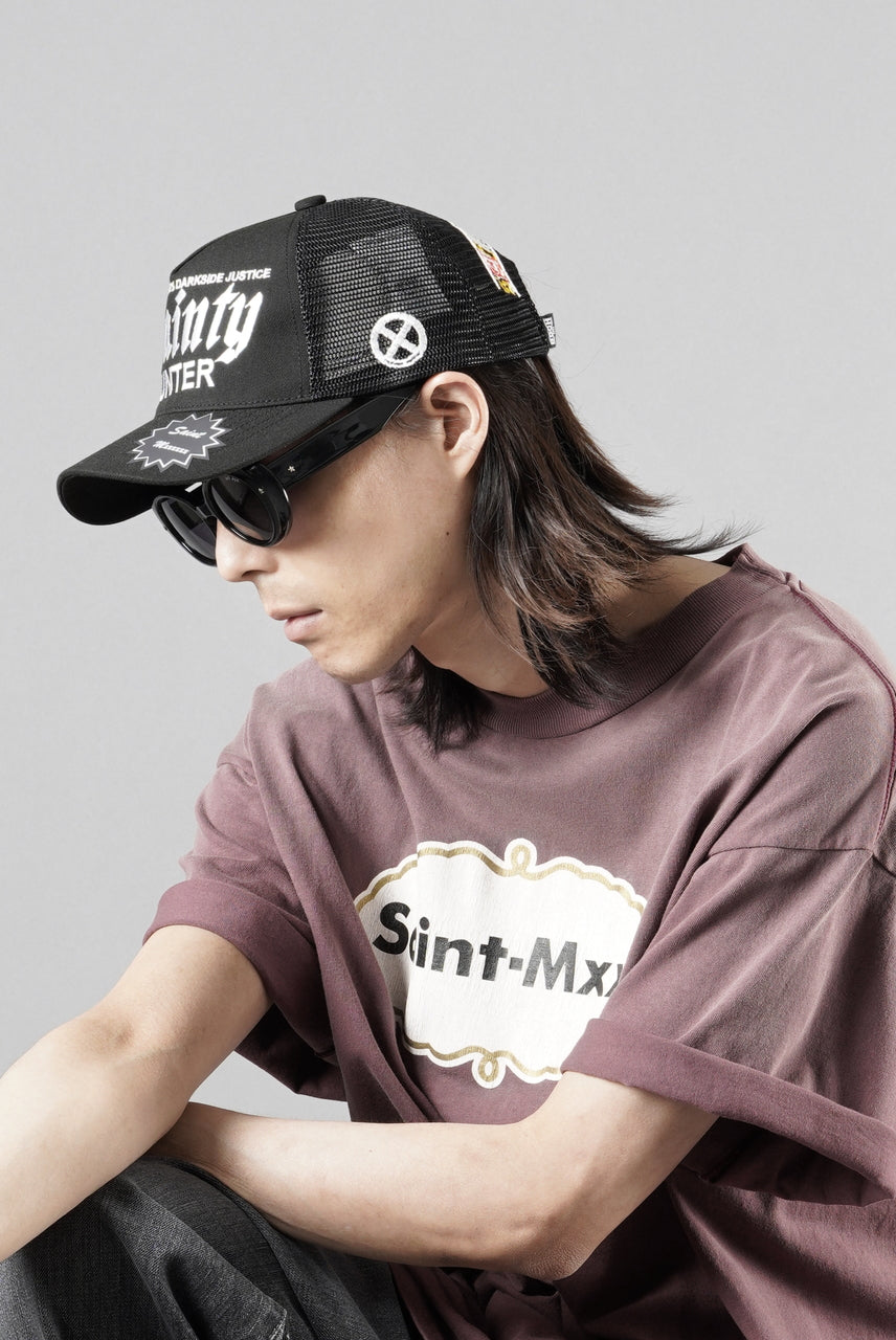 画像をギャラリービューアに読み込む, SAINT Mxxxxxx × BOUNTY HUNTER MESH CAP / SAINTY HUNTER (BLACK)