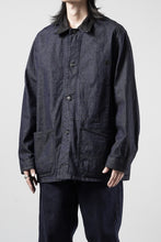 画像をギャラリービューアに読み込む, FULLCOUNT x GDC GFC2001 Leather Collar Denim Chore Jacket (INDIGO)