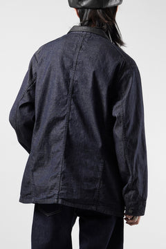 画像をギャラリービューアに読み込む, FULLCOUNT x GDC GFC2001 Leather Collar Denim Chore Jacket (INDIGO)