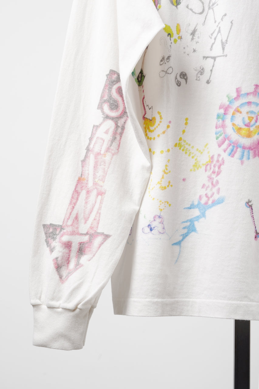 Load image into Gallery viewer, SAINT Mxxxxxx × Coco Star Sims COCO LS T-SHIRT (WHITE)