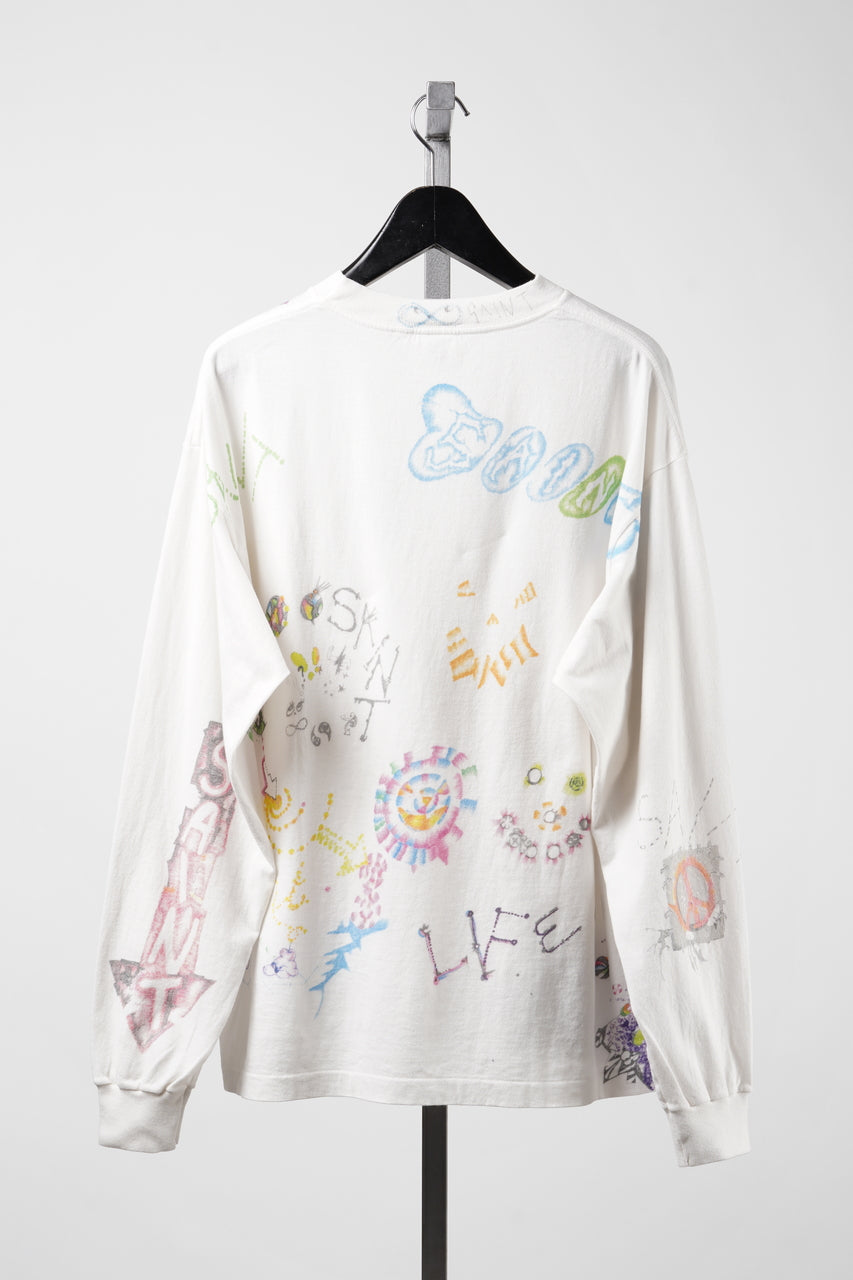 Load image into Gallery viewer, SAINT Mxxxxxx × Coco Star Sims COCO LS T-SHIRT (WHITE)