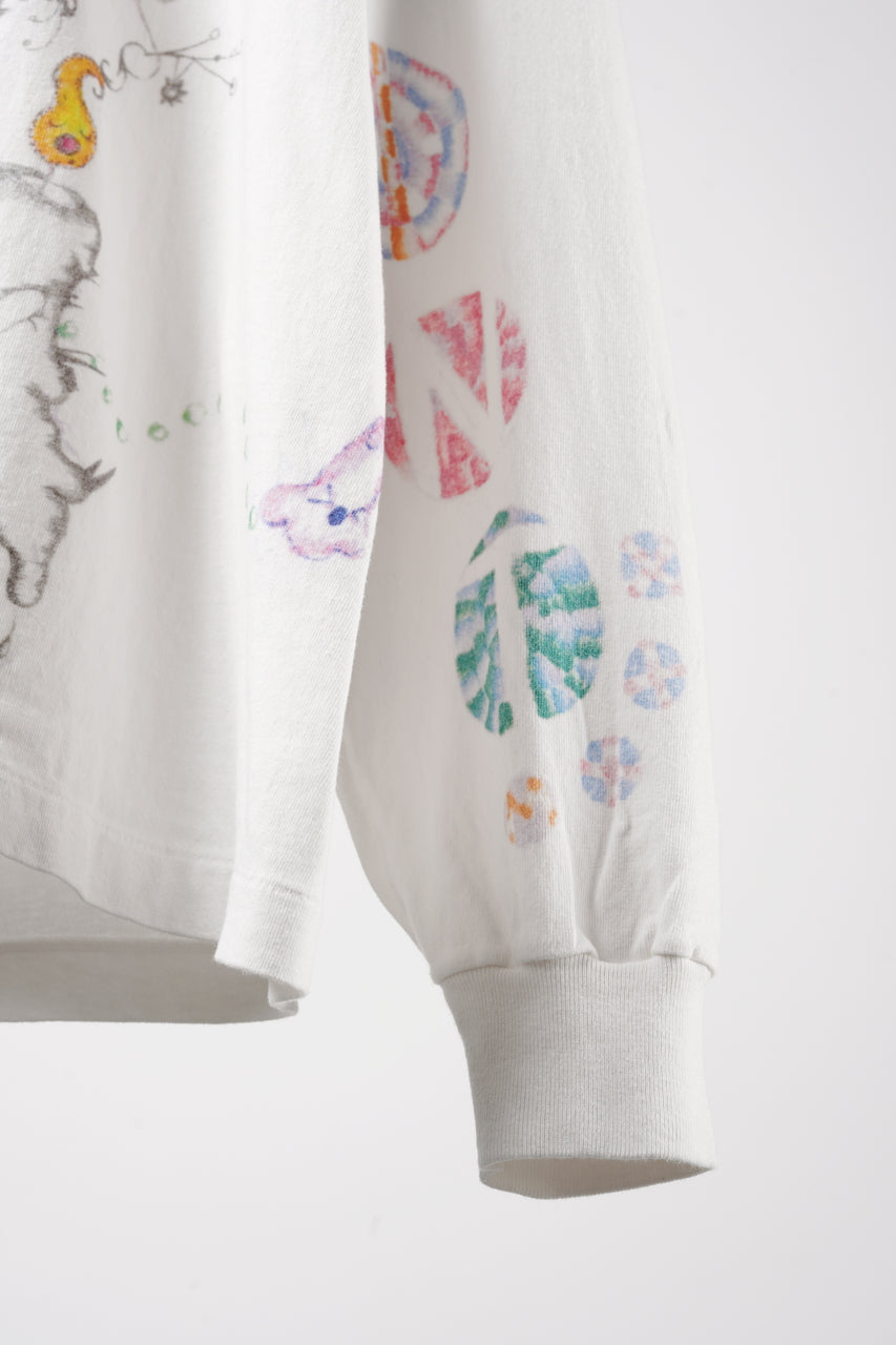 Load image into Gallery viewer, SAINT Mxxxxxx × Coco Star Sims COCO LS T-SHIRT (WHITE)