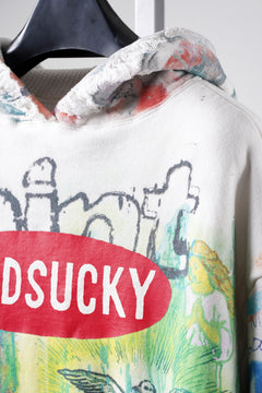 Load image into Gallery viewer, SAINT Mxxxxxx × MADSAKI DOUBLE FACE HOODIE / MADSUCKY (WHITE)