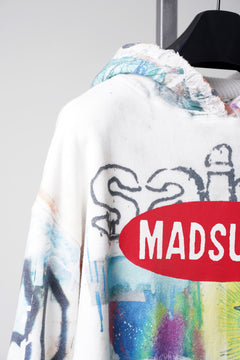 Load image into Gallery viewer, SAINT Mxxxxxx × MADSAKI DOUBLE FACE HOODIE / MADSUCKY (WHITE)
