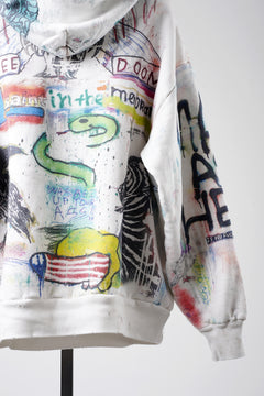 Load image into Gallery viewer, SAINT Mxxxxxx × MADSAKI DOUBLE FACE HOODIE / MADSUCKY (WHITE)
