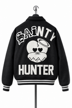 Load image into Gallery viewer, SAINT Mxxxxxx x BOUNTY HUNTER VARSITY JACKET / SAINTY HUNTER (BLACK)