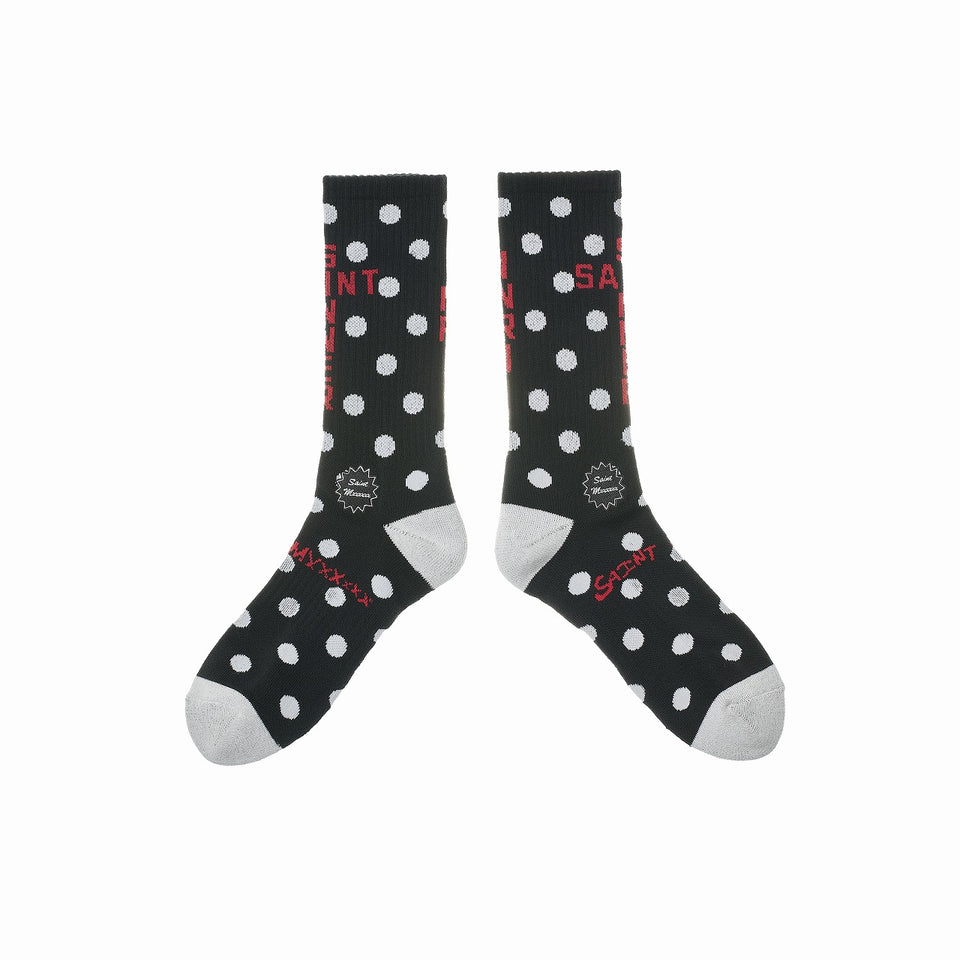 Load image into Gallery viewer, SAINT Mxxxxxx SOCKS / DOT (BLACK)