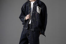 画像をギャラリービューアに読み込む, FULLCOUNT WWⅡ model Brown Cotton Denim Jacket / 13.7oz Zimbabwe Selvedge Denim (INDIGO BLUE / ONE WASHED)