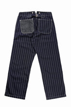 画像をギャラリービューアに読み込む, FULLCOUNT WABASH WORKERS PANTS / INDIGO DYED DRILL with WASH STAR STRIPE (INDIGO / ONE WASHED)