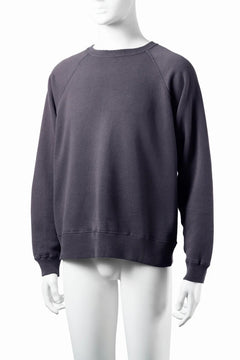 画像をギャラリービューアに読み込む, FULLCOUNT FADING RAGLAN SLEEVE SWEAT SHIRT (DAMAGE LESS / EGG PLANT)
