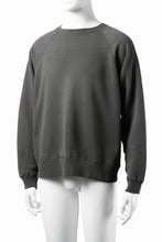 画像をギャラリービューアに読み込む, FULLCOUNT FADING RAGLAN SLEEVE SWEAT SHIRT (DAMAGE LESS / BLACK)