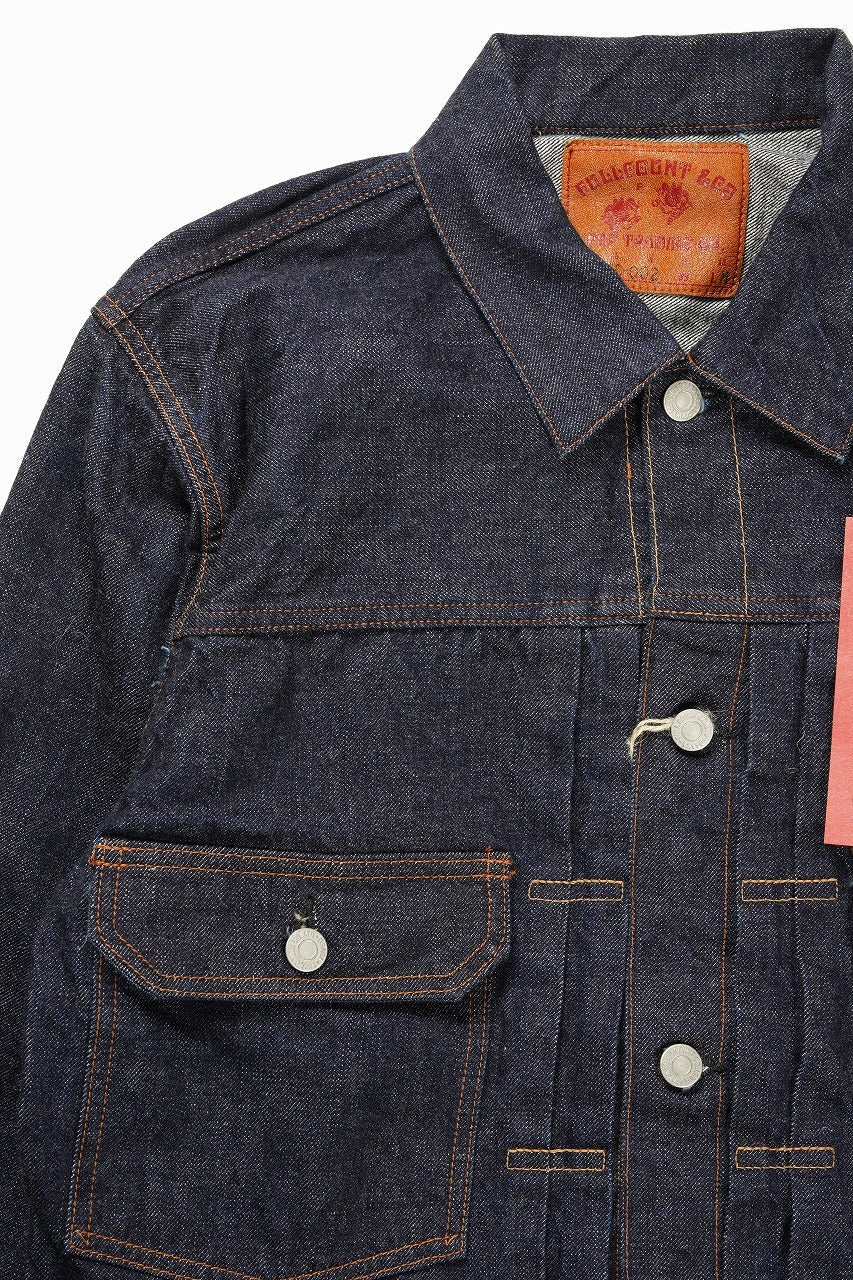 画像をギャラリービューアに読み込む, FULLCOUNT x POP TRADING COMPANY Type2 Jean Jacket / 13.7oz Zimbabwe Selvedge Denim (INDIGO BLUE)