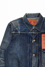 Load image into Gallery viewer, FULLCOUNT "More Than just Fear" Type 1 Denim Jacket / 13.7oz Zimbabwe Selvedge Denim (INDIGO BLUE)