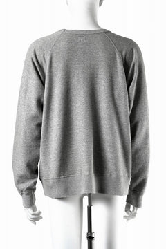 画像をギャラリービューアに読み込む, FULLCOUNT FADING RAGLAN SLEEVE SWEAT SHIRT (DAMAGE LESS / HEATHER GRAY)