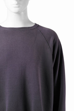 画像をギャラリービューアに読み込む, FULLCOUNT FADING RAGLAN SLEEVE SWEAT SHIRT (DAMAGE LESS / EGG PLANT)