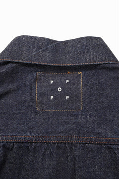 画像をギャラリービューアに読み込む, FULLCOUNT x POP TRADING COMPANY Type2 Jean Jacket / 13.7oz Zimbabwe Selvedge Denim (INDIGO BLUE)