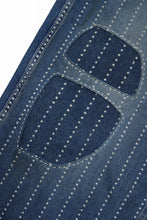 画像をギャラリービューアに読み込む, FULLCOUNT WABASH WORKERS PANTS / INDIGO DYED DRILL with WASH STAR STRIPE (INDIGO / HAND WASHED)