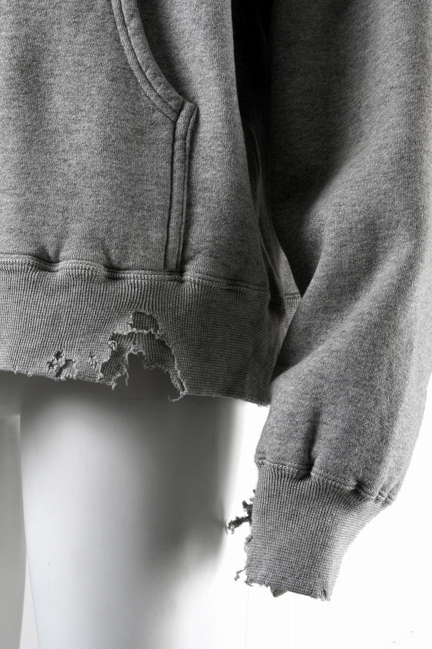 画像をギャラリービューアに読み込む, FULLCOUNT FADING DOUBLE FACE SWEAT HOODIE (GRAY)