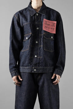 画像をギャラリービューアに読み込む, FULLCOUNT x POP TRADING COMPANY Type2 Jean Jacket / 13.7oz Zimbabwe Selvedge Denim (INDIGO BLUE)