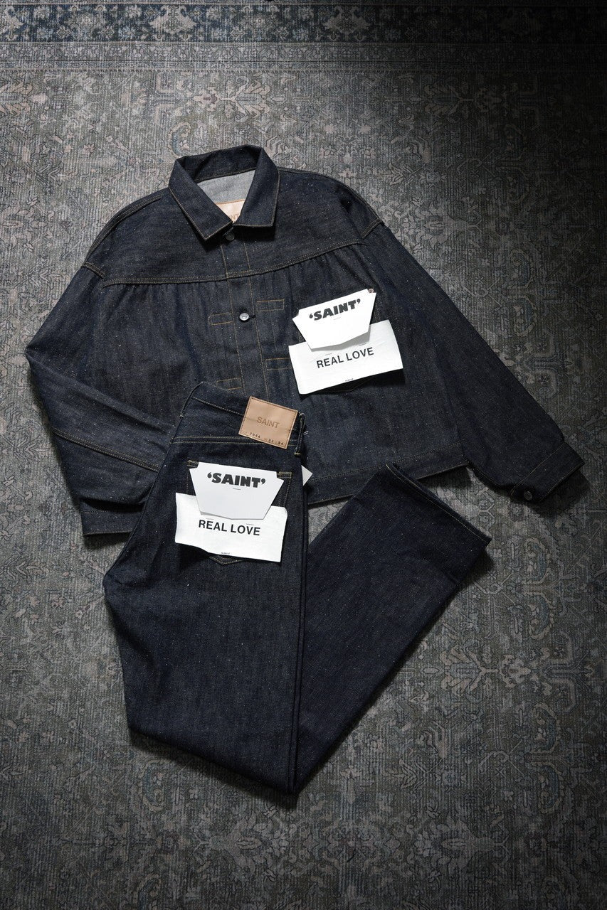 画像をギャラリービューアに読み込む, SAINT Mxxxxxx x BerBerJin 5 PKT DENIM PANTS / REGID (BLUE)