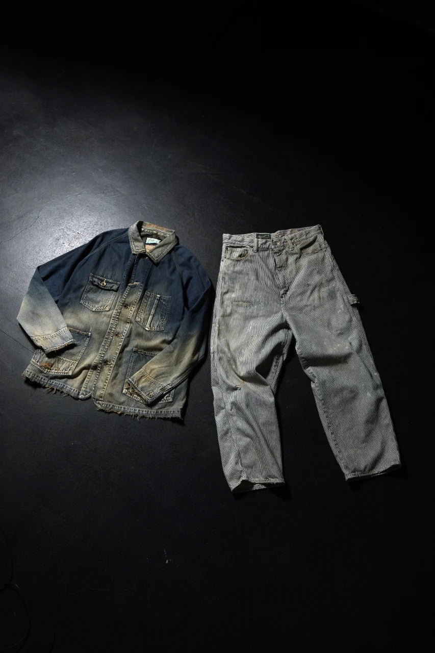 画像をギャラリービューアに読み込む, FULLCOUNT x N/07 x LOOM exclusive WIDE TAPERED PAINTER TROUSERS (HICKORY STRIPE)