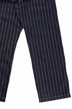 画像をギャラリービューアに読み込む, FULLCOUNT WABASH WORKERS PANTS / INDIGO DYED DRILL with WASH STAR STRIPE (INDIGO / ONE WASHED)