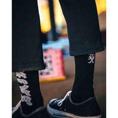 Load image into Gallery viewer, SAINT Mxxxxxx SOCKS / SAINT (BLACK+GREY)
