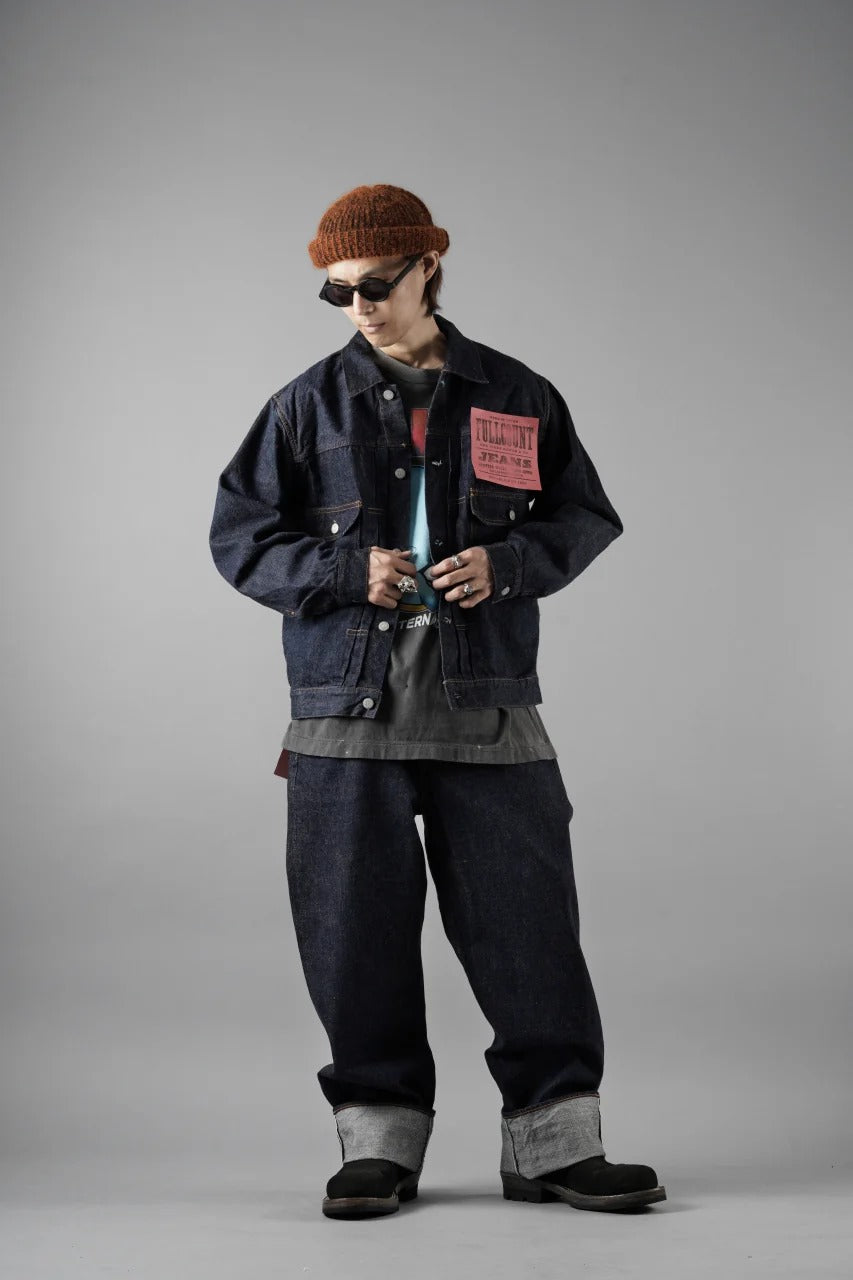 画像をギャラリービューアに読み込む, FULLCOUNT x POP TRADING COMPANY Type2 Jean Jacket / 13.7oz Zimbabwe Selvedge Denim (INDIGO BLUE)