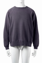 画像をギャラリービューアに読み込む, FULLCOUNT FADING RAGLAN SLEEVE SWEAT SHIRT (DAMAGE LESS / EGG PLANT)