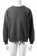 画像をギャラリービューアに読み込む, FULLCOUNT FADING RAGLAN SLEEVE SWEAT SHIRT (DAMAGE LESS / BLACK)